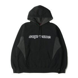 Supreme シュプリーム パーカー サイズ:L 24AW ウォッシュ加工 2トーンカラー スウェットパーカー (Division Hooded Sweatshirt) ブラック グレー トップス フーディー 【メンズ】【中古】【美品】【K4477】