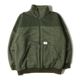 WTAPS ダブルタップス ジャケット サイズ:L 22AW パイルボア ロゴテープ ジップ ジャケット (MERCER / JACKET / POAC. BOA) オリーブドラブ アウター ブルゾン 上着【メンズ】【中古】【美品】【K4630】