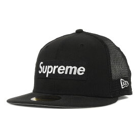 Supreme シュプリーム キャップ サイズ:7 1/2(59.6cm) / 22SS NEW ERA ボックスロゴ ベースボール メッシュキャップ (Box Logo Mesh Back New Era) / ブラック 黒 / コラボ 別注 帽子【メンズ】【中古】【K4505】