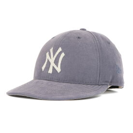 AIME LEON DORE エイメレオンドレ キャップ サイズ:7 1/4(57.7cm) / NEW ERA NewYork Yankees ブラッシュド ベースボールキャップ (Brushed Nylon Yankees LP 59Fifty Cap) / ブルー系 / コラボ 別注 帽子【メンズ】【中古】【K4535】