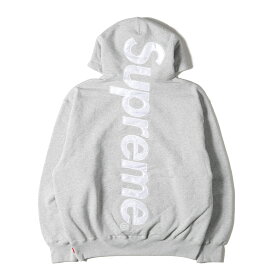 Supreme シュプリーム パーカー サイズ:S / 24AW ビッグサテンアップリケ スウェット パーカー (Satin Applique Hooded Sweatshirt) / ヘザーグレー / トップス フーディー プルオーバー【メンズ】【中古】【新品同様】【K4477】