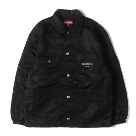 Supreme シュプリーム コート サイズ:S / 24SS クラシックロゴ ナイロン チョアコート (Nylon Chore Coat) / ブラック 黒 / アウター ジャケット 上着【メンズ】【中古】【美品】【K4840】