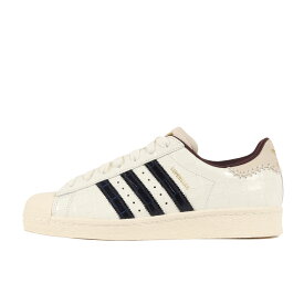 adidas アディダス サイズ:28.5cm / 24AW Wales Bonner WB SUPERSTAR (JP7161) ウェールズ・ボナー コラボ スーパースター / ホワイト ネイビー 白紺 / US10.5 / ローカット スニーカー シューズ 靴 / コラボ 別注【メンズ】【中古】【K4722】