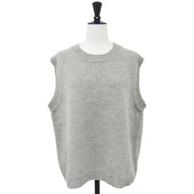 Maison Margiela メゾン マルジェラ ベスト グレー系 サイズ:M / 23秋冬 ウール ニット クルーネック ベスト / Knit Gilet / イタリア製 / トップス セーター【レディース】【中古】【美品】【K4632】
