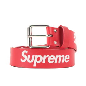 Supreme シュプリーム ベルト サイズ:L / 22SS ブランドロゴ カウレザー ベルト (Repeat Leather Belt) / レッド / ブランド 小物 雑貨【メンズ】【中古】【K4510】