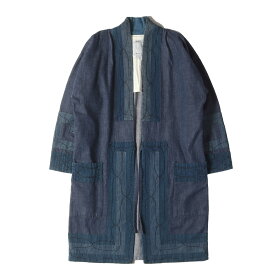 visvim ビズビム コート サイズ:0 / デニム ルウンペ コート (RUUNPE COAT) / インディゴ / アウター ジャケット 上着 羽織り【メンズ】【中古】【美品】【K4509】