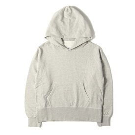 visvim ビズビム パーカー サイズ:3 / 24SS コットン/カシミヤ スウェット パーカー (COURT HOODIE P.O. CWS) / グレー / トップス フーディー プルオーバー【メンズ】【K4511】