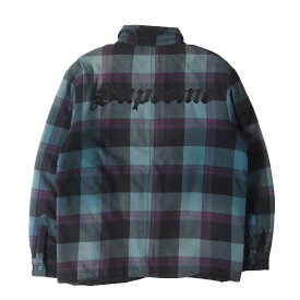 Supreme シュプリーム シャツ サイズ:M / 20AW 裏地キルティング チェック ネルシャツ (Quilted Flannel Shirt) / ティール / トップス カジュアルシャツ 長袖【メンズ】【中古】【K4511】