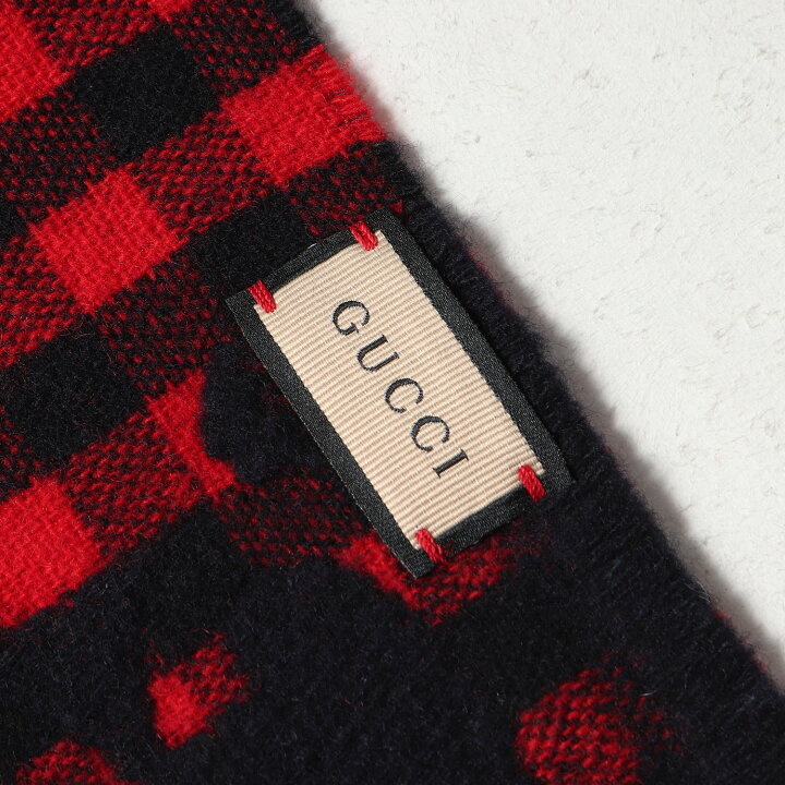 楽天市場】GUCCI グッチ GG ジャガード ブロック チェック ウール 
