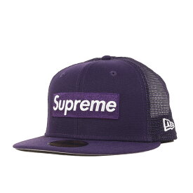 Supreme シュプリーム キャップ サイズ:7 5/8(60.6cm) / 24SS NEW ERA ボックスロゴ ベースボール メッシュ キャップ (Box Logo Mesh Back New Era) / パープル / 帽子 / コラボ 別注【メンズ】【中古】【K4503】