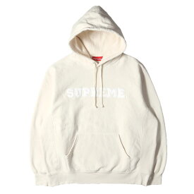 Supreme シュプリーム パーカー サイズ:L / 24SS カレッジロゴ スウェットパーカー (Collegiate Hooded Sweatshirt) / ナチュラル / トップス フーディー プルオーバー【メンズ】【中古】【K4840】