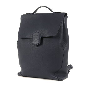 HERMES エルメス バッグ / グレインレザー フラッシュ バックパック / C刻印 / ネイビー 紺 / ハイブランド カバン リュック / フランス製 / ユニセックス【メンズ】【中古】【K4411】