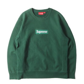Supreme シュプリーム スウェット サイズ:M / ボックスロゴ クルーネック スウェットシャツ (Box Logo Crewneck Sweatshirt) / ダークグリーン / トップス トレーナー プルオーバー【メンズ】【中古】【K4509】
