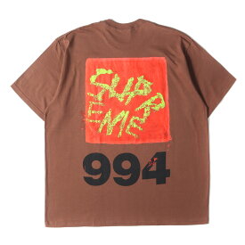 Supreme シュプリーム Tシャツ サイズ:XL / 24SS ペイントロゴ クルーネック Tシャツ (Paint Tee) / ブラウン / トップス カットソー 半袖【メンズ】【中古】【美品】【K4839】