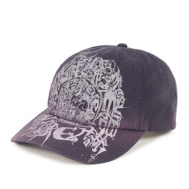Supreme シュプリーム キャップ / 24AW ヴィンテージ加工 グラフィック 6パネルキャップ (Liberty 6-Panel) / ネイビー 紺 / ブランド 帽子【メンズ】【中古】【美品】【K4541】