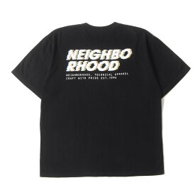 NEIGHBORHOOD ネイバーフッド Tシャツ サイズ:L / 24SS デジタルロゴ クルーネック Tシャツ / ブラック 黒 / トップス カットソー 半袖【メンズ】【中古】【K4696】