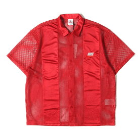 Supreme シュプリーム シャツ サイズ:L / 24SS NIKE メッシュ 半袖 シャツ (Mesh S/S Shirt) / レッド / トップス カジュアルシャツ 【メンズ】【中古】【美品】【K4534】