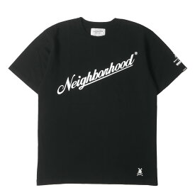 NEIGHBORHOOD ネイバーフッド Tシャツ サイズ:XL / mastermind JAPAN ブランドロゴ クルーネック Tシャツ (NHMJ / C-TEE. SS) / ブラック 黒 / トップス カットソー 半袖【メンズ】【中古】【美品】【K4623】