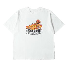 NEIGHBORHOOD ネイバーフッド Tシャツ サイズ:XL / 24SS EROSTIKA / Rockin Jelly Bean グラフィック プリント クルーネック Tシャツ / ホワイト 白 / トップス カットソー 半袖 / コラボ【メンズ】【中古】【美品】【K4503】