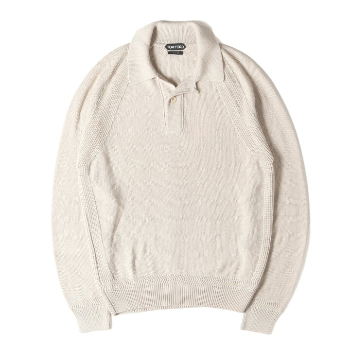 楽天市場】TOM FORD トムフォード ポロシャツ サイズ:48 / オープン 【美品】TOM FORD ホワイト ポロシャツ
