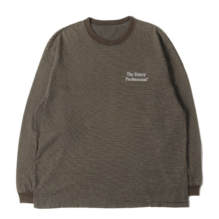 楽天市場】ENNOY エンノイ Tシャツ サイズ:L / ロゴ 刺繍 ピンボーダー