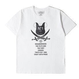 NEIGHBORHOOD ネイバーフッド Tシャツ サイズ:M / MEDICOM TOY EXHIBITION 開催記念 BE@RBRICK Tシャツ / ホワイト 白 / トップス カットソー 半袖【メンズ】【中古】【K4503】
