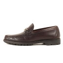 Salvatore Ferragamo サルヴァトーレ フェラガモ サイズ:8 EE(26cm相当) / ガンチーニ レザー ローファー (UR 37696) / ブラウン / イタリア製 / シューズ 靴 革靴【メンズ】【中古】【K4511】