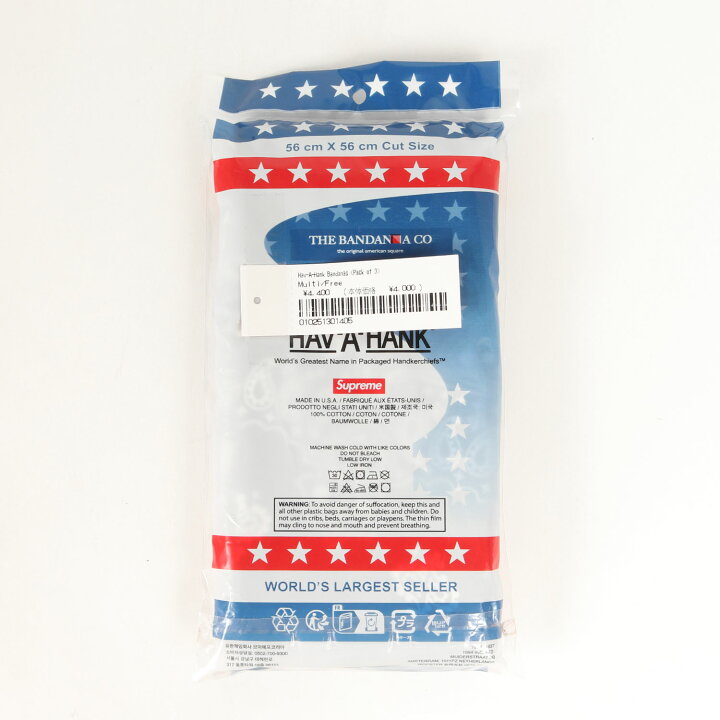 楽天市場】Supreme シュプリーム 24SS Hav-A-Hank バンダナ 3色セット  