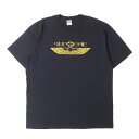 Supreme シュプリーム Tシャツ サイズ:XL / 25SS ウイングロゴ クルーネック Tシャツ (Wings Tee) / ブラック 黒 / トップス カットソー 半袖【メンズ】【中古】【美品】【K4509】