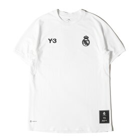 Y-3 ワイスリー Tシャツ サイズ:L / REAL MADRID / adidas ユニフォーム Tシャツ / レアル・マドリード / ホワイト 白 / トップス カットソー 半袖 / コラボ【メンズ】【中古】【K4721】