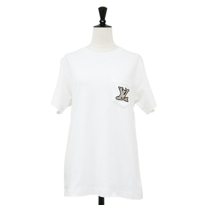 楽天市場】LOUIS VUITTON ルイヴィトン Tシャツ ホワイト 白 サイズ:M  