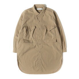 NONNATIVE ノンネイティブ シャツ ベージュ サイズ:0 | ストレッチ リップストップ 7分袖 シャツ (HUNTER LONG SHIRT Q/S C/P RIPSTOP STRETCH COOLMAX) | トップス カジュアルシャツ 長袖【メンズ】【中古】【K4694】