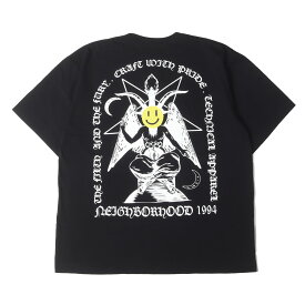 NEIGHBORHOOD ネイバーフッド Tシャツ ブラック 黒 サイズ:L | 24SS バックグラフィックプリント クルーネック Tシャツ (NH.TEE SS-23) | トップス カットソー 半袖【メンズ】【中古】【美品】【K4695】