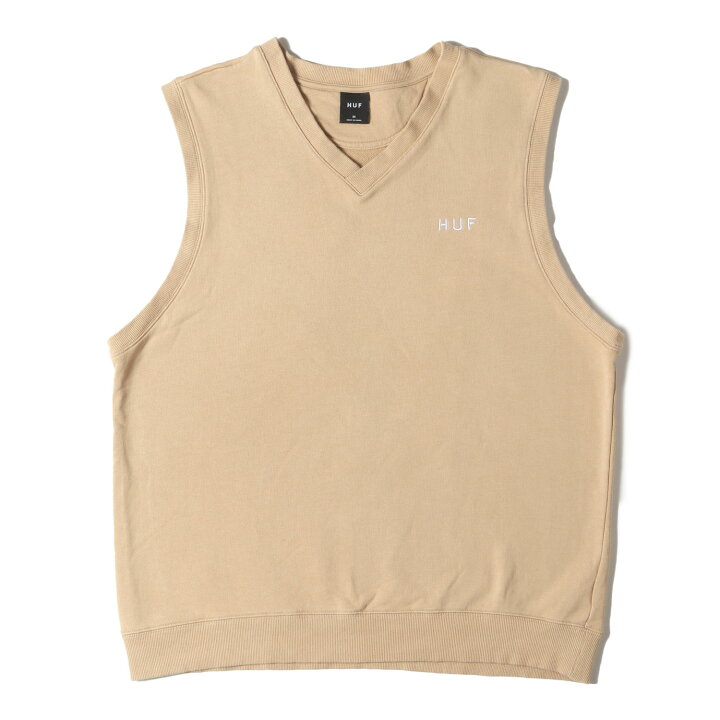 楽天市場】HUF ハフ ベスト ベージュ(BISCUIT) サイズ:M | 24SS ロゴ 