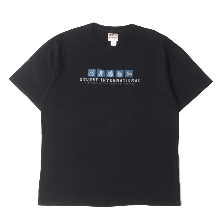 楽天市場】STUSSY ステューシー Tシャツ ブラック 黒 サイズ:XL | 90s  