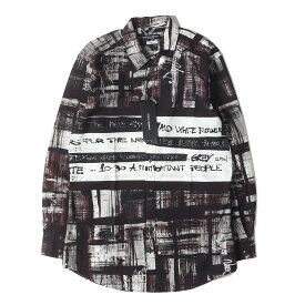 DOLCE&GABBANA ドルチェ&ガッバーナ シャツ ブラック系 サイズ:16/41 | GOLD 総柄グラフィック コットンブロード シャツ | イタリア製 | トップス カジュアルシャツ 長袖【メンズ】【K4638】