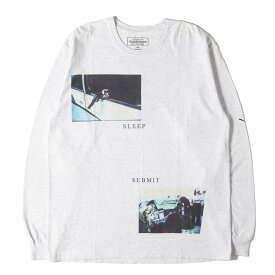 NEIGHBORHOOD ネイバーフッド Tシャツ グレー サイズ:L | 20SS 長濱治 フォトプリント ロングスリーブTシャツ (NHON.SLEEP/C-TEE.LS) | トップス カットソー 長袖 | コラボ【メンズ】【中古】【K4694】