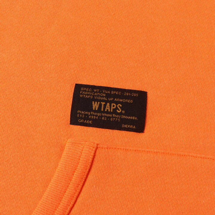 楽天市場】WTAPS ダブルタップス パーカー オレンジ サイズ:S 