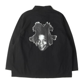 WACKO MARIA ワコマリア シャツ ブラック 黒 サイズ:L | 23SS JEAN-MICHEL BASQUIAT フォトプリント アーミー シャツ (ARMY SHIRT) | トップス カジュアルシャツ 長袖【メンズ】【K4625】