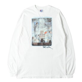 90s - 00s ヴィンテージ古着 / [コロンブスによるアメリカの発見] 90s Salvador Dali アートプリント ロングスリーブTシャツ / USA製 / サルバドール・ダリ / ホワイト 白 / サイズ:XL / トップス カットソー 半袖【メンズ】【中古】【K4476】