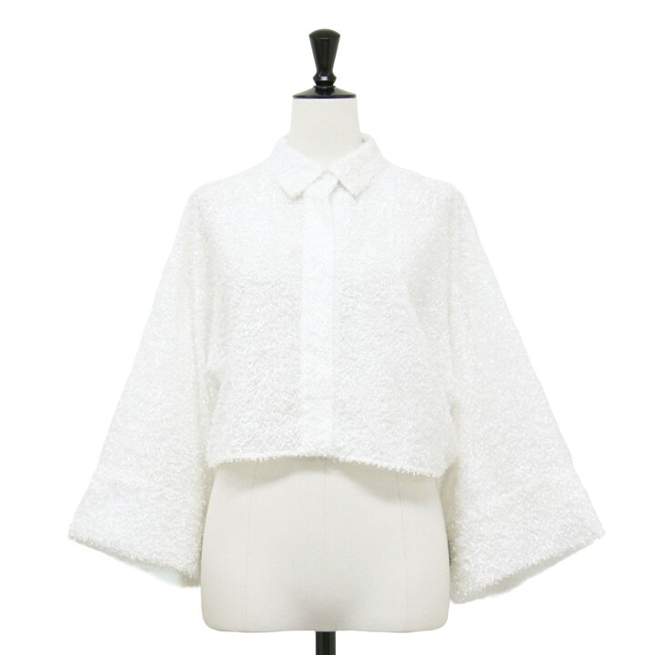 極美品 Cygne シーニュ Odette ホワイト ニュアンスブラウス M｜Yahoo 