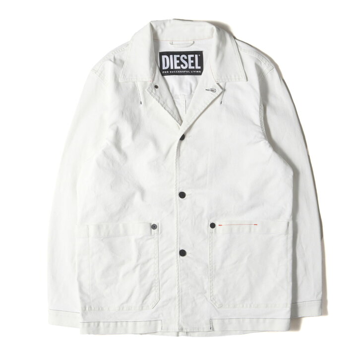 楽天市場】DIESEL ディーゼル ジャケット ホワイト 白 サイズ:S 