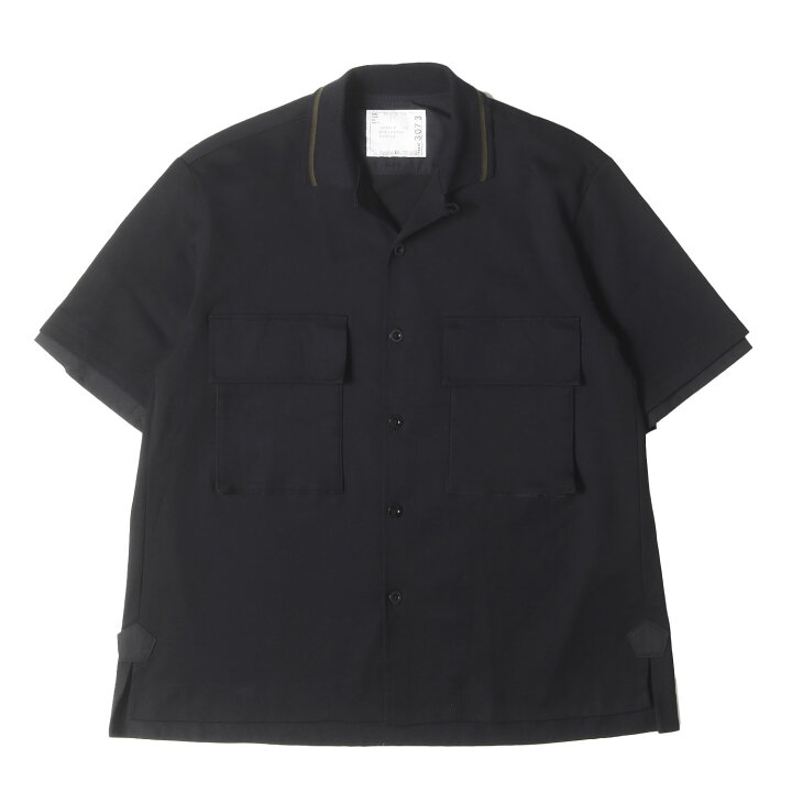 楽天市場】Sacai サカイ シャツ ブラック 黒 サイズ:2 | 23SS 