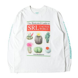 NEIGHBORHOOD ネイバーフッド Tシャツ ホワイト 白 サイズ:M | 24AW SRL サボテン グラフィック ロングスリーブ Tシャツ (SRL . TEE LS-3) | トップス カットソー 長袖【メンズ】【中古】【K4624】