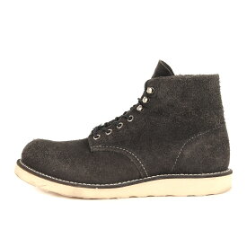 Red Wing レッド ウィング サイズ:US8D(26.0cm) | 廃盤 8174 | アイリッシュセッター プレーントゥ スウェード ブーツ | 2011年製 Irish Setter 6-inch Classic Round | ブラック 黒 | ワーク シューズ 靴【メンズ】【中古】【K4837】