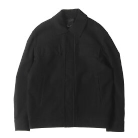 LARDINI ラルディーニ ブルゾン ブラック 黒 サイズ:XXS | 24AW フライフロント ジップアップ ストレッチ モールスキン ブルゾン (NURLAN) | イタリア製 | アウター ジャケット 上着【メンズ】【中古】【K4698】