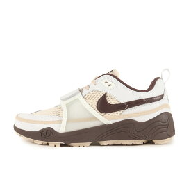 NIKE ナイキ サイズ:US9.5(27.5cm) | Travis Scott ZOOM FIELD JAXX WHITE & LIGHT CHOCOLATE (HQ3073-100) | トラヴィス・スコット フィールド ジャックス | ホワイト ライトチョコレート | ローカット スニーカー | コラボ 別注【メンズ】【K4870】