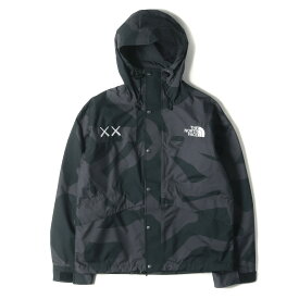 THE NORTH FACE ノースフェイス ジャケット グレー ブラック サイズ:M | 22AW US企画 KAWS マウンテンジャケット (1986 Mountain Jacket) | アウター ブルゾン 上着 | コラボ【メンズ】【中古】【美品】【K4624】