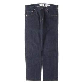 YAECA ヤエカ パンツ インディゴ サイズ:34 | テーパード ストレート リネン混 デニムパンツ (Tapared Straight Denim 11W 15-11W) | ボトムス ジーンズ ジーパン【メンズ】【中古】【美品】【K4633】