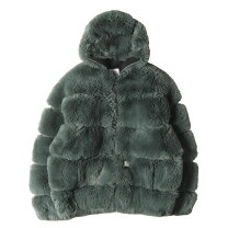 楽天市場】supreme faux fur hooded zip jacketの通販